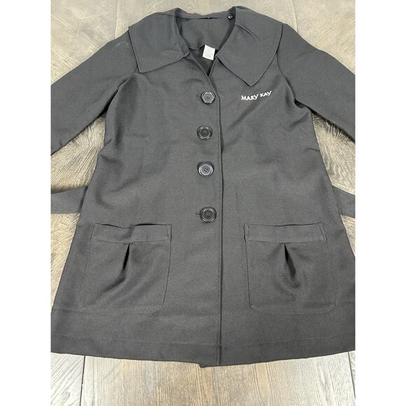 Mary Kay Cosmetics Career Lab Coat Smock Pockets Button Removable Neckline XXS - Picture 3 of 11